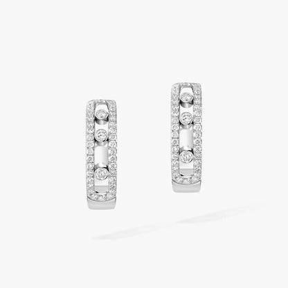 [Mystic JURI]Diamond Pave_ Hoop Earrings Move