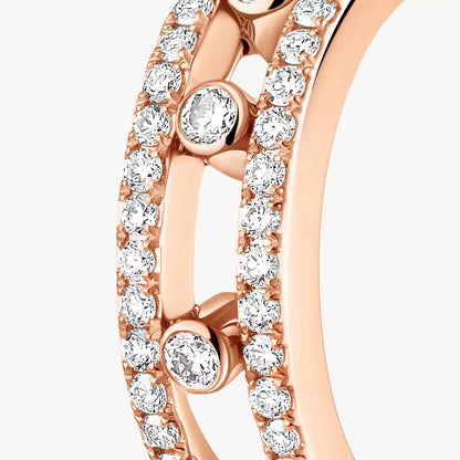 [Mystic JURI]Diamond Pave_ Hoop Earrings Move