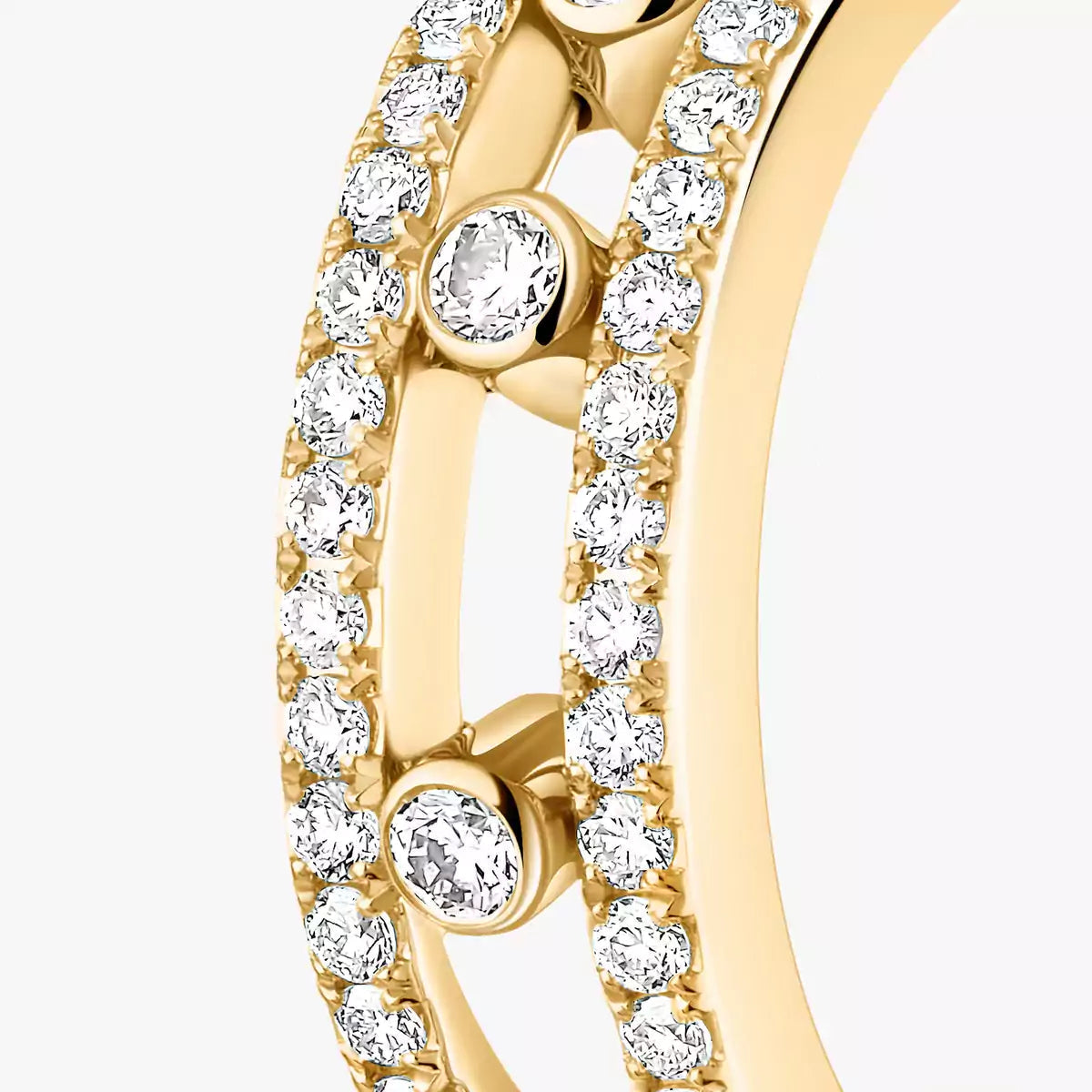 [Mystic JURI]Diamond Pave_ Hoop Earrings Move