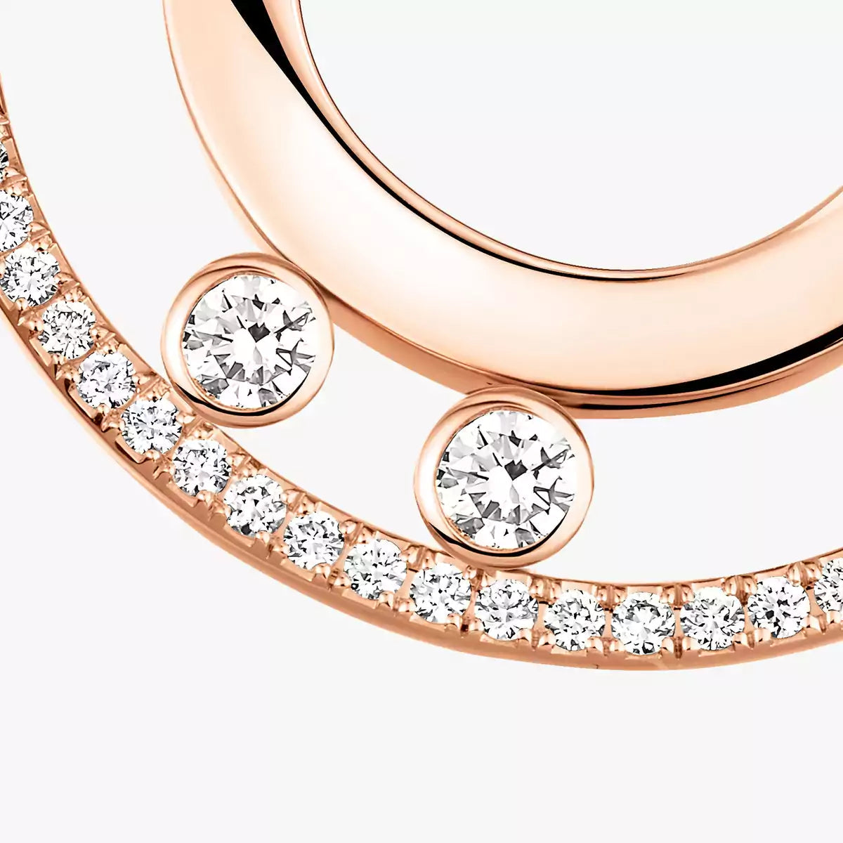 [Mystic JURI]Move Romane Small Diamond Hoop Earrings