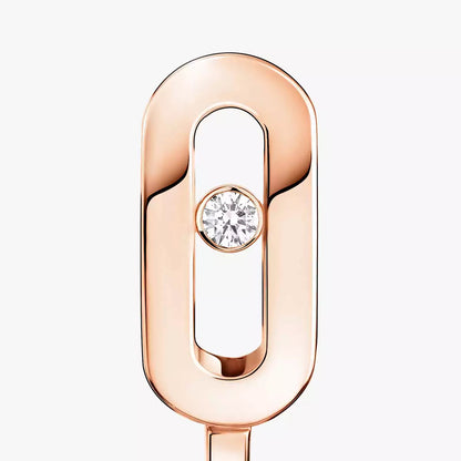 [Mystic JURI]Diamond Mini Hoop Earrings Move Classique