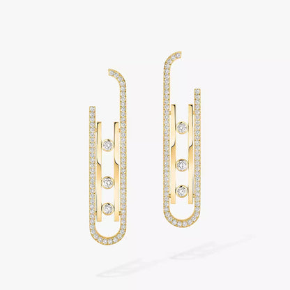 [Mystic JURI]Diamond Pendant Earrings Move 10Th