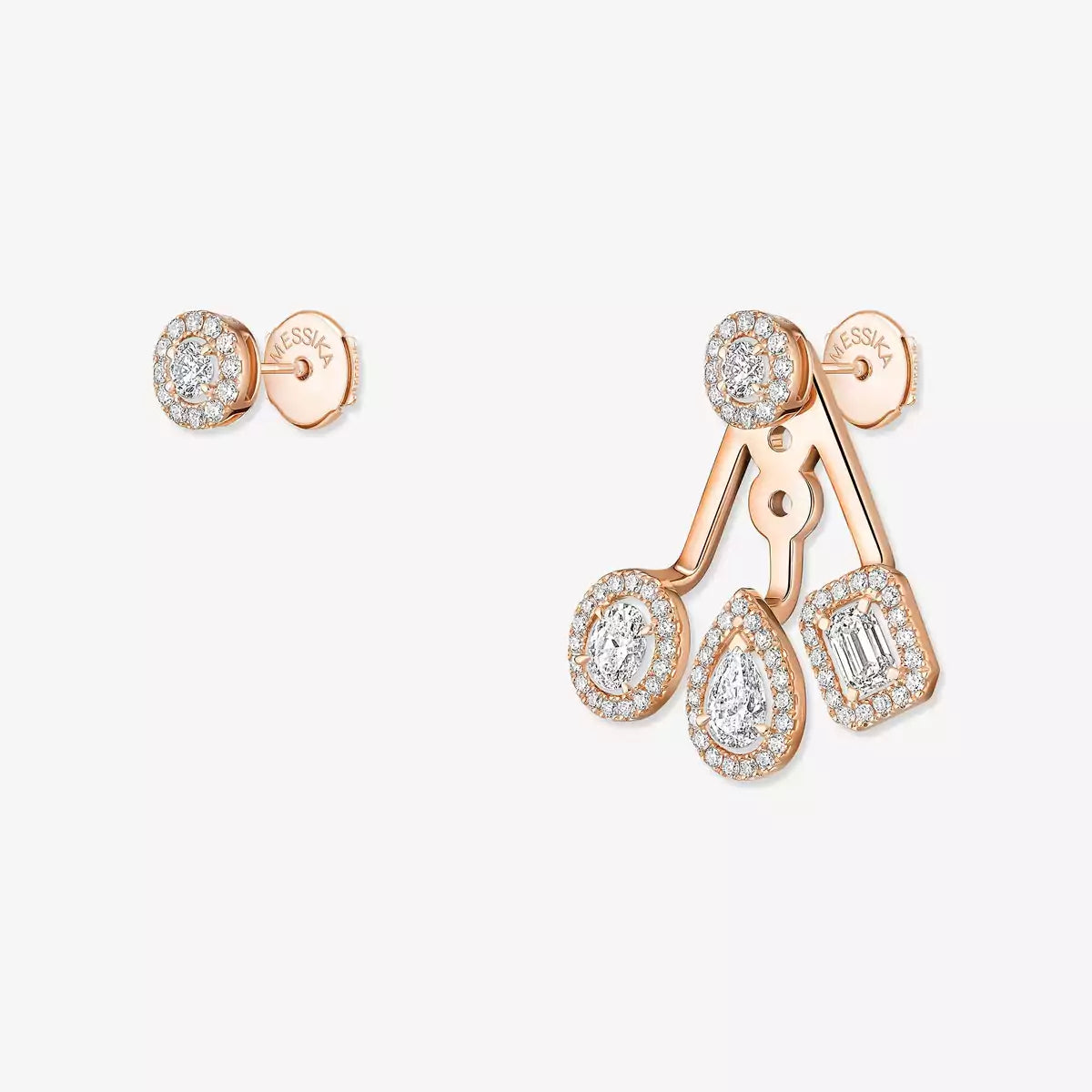 [Mystic JURI] My Twin Trio  Diamond Earrings