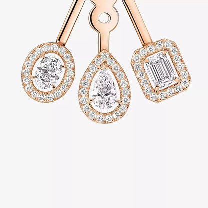 [Mystic JURI] My Twin Trio  Diamond Earrings