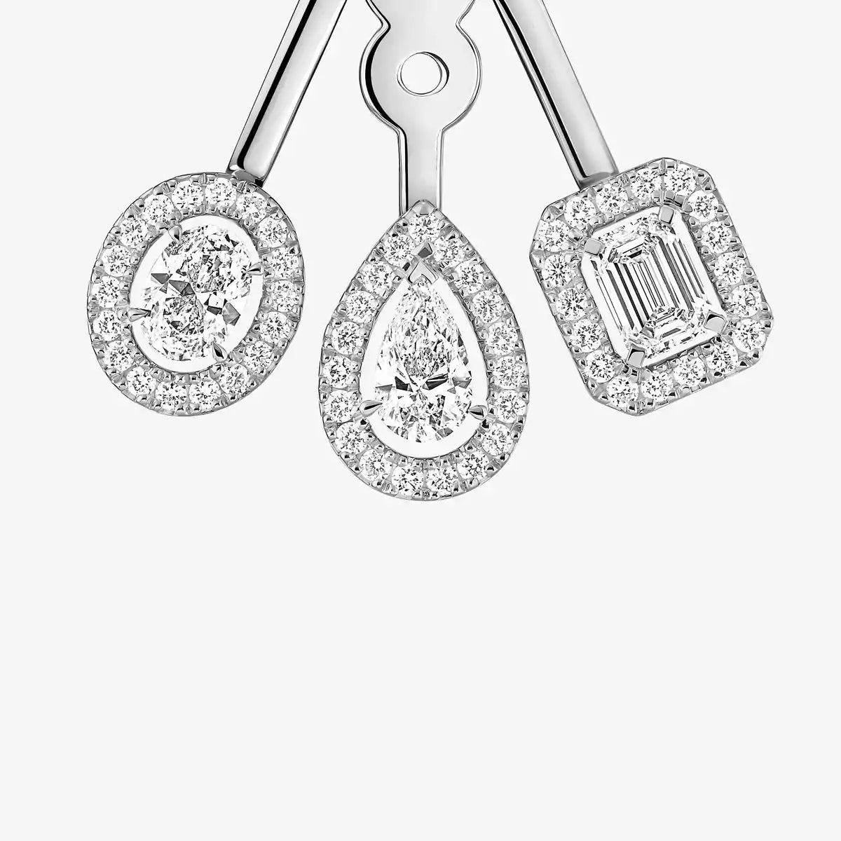 [Mystic JURI] My Twin Trio  Diamond Earrings
