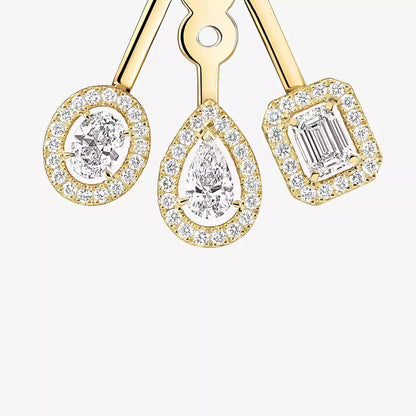 [Mystic JURI] My Twin Trio  Diamond Earrings