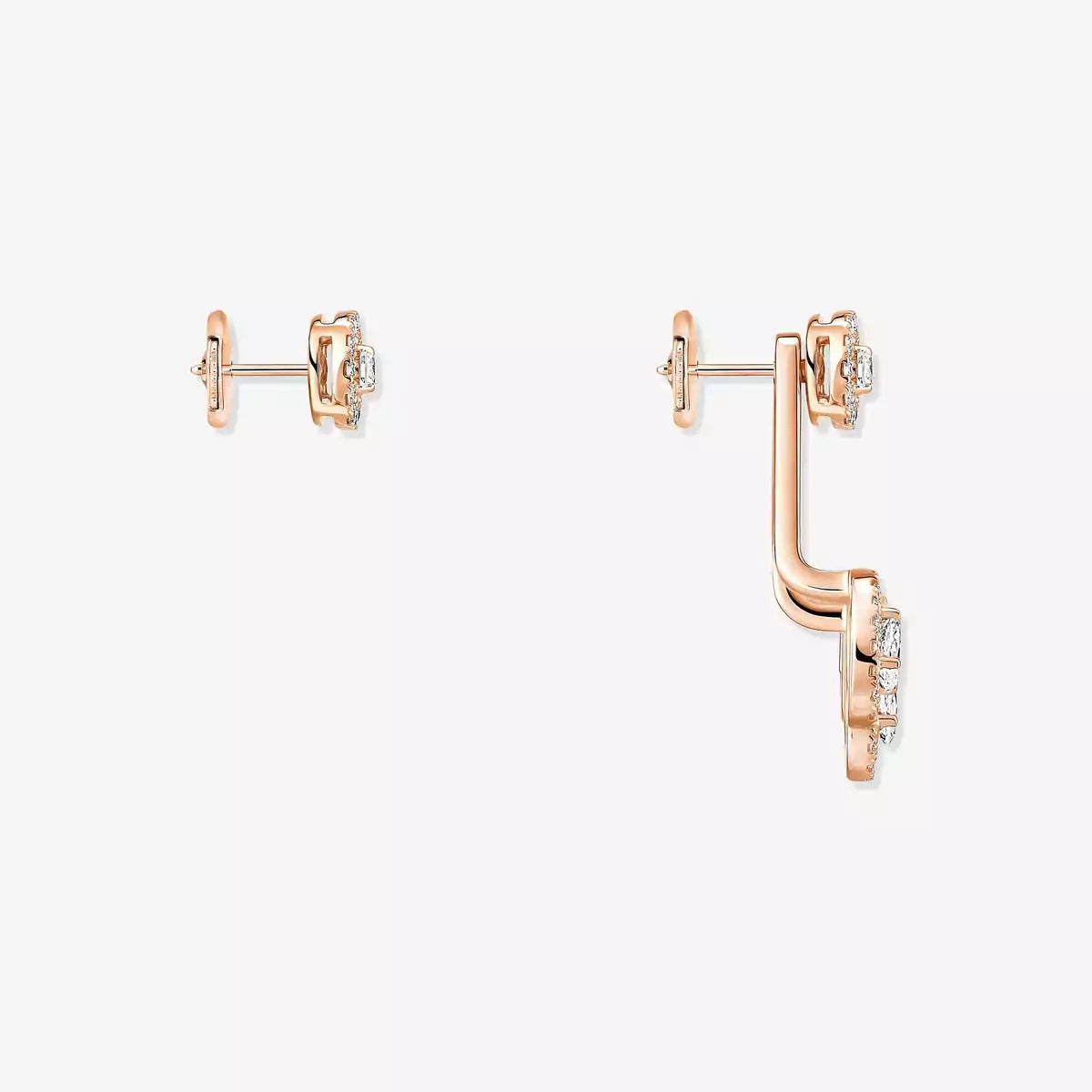 [Mystic JURI] My Twin Trio  Diamond Earrings