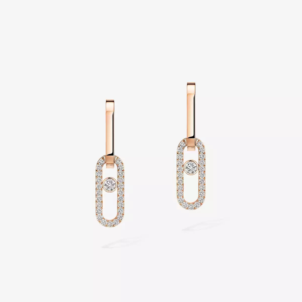 [Mystic JURI]Move Link Diamond Earrings
