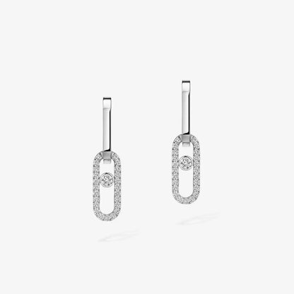 [Mystic JURI]Move Link Diamond Earrings