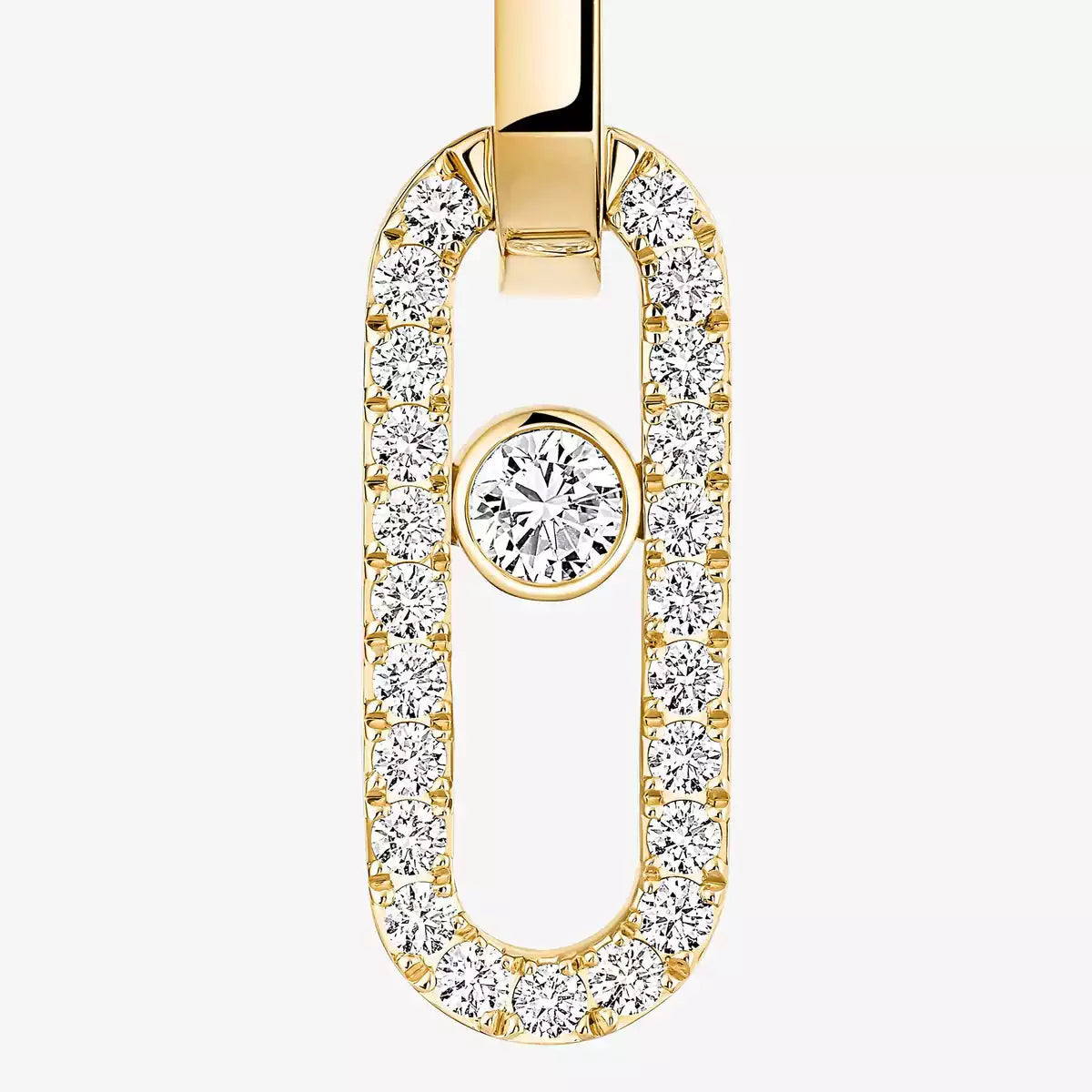 [Mystic JURI]Move Link Diamond Earrings