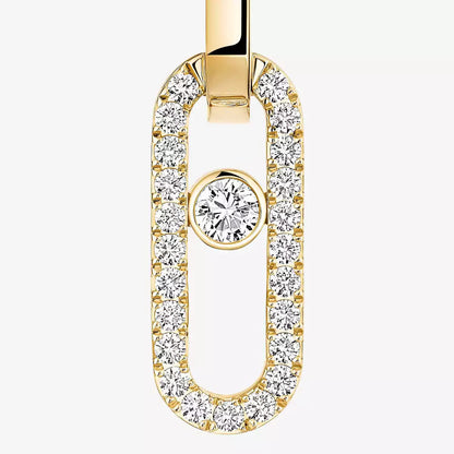 [Mystic JURI]Move Link Diamond Earrings