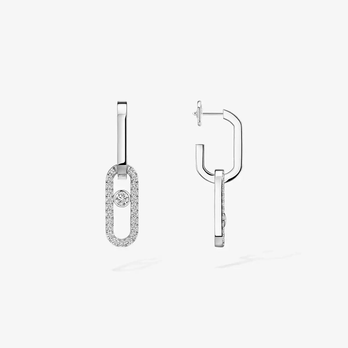 [Mystic JURI]Move Link Diamond Earrings