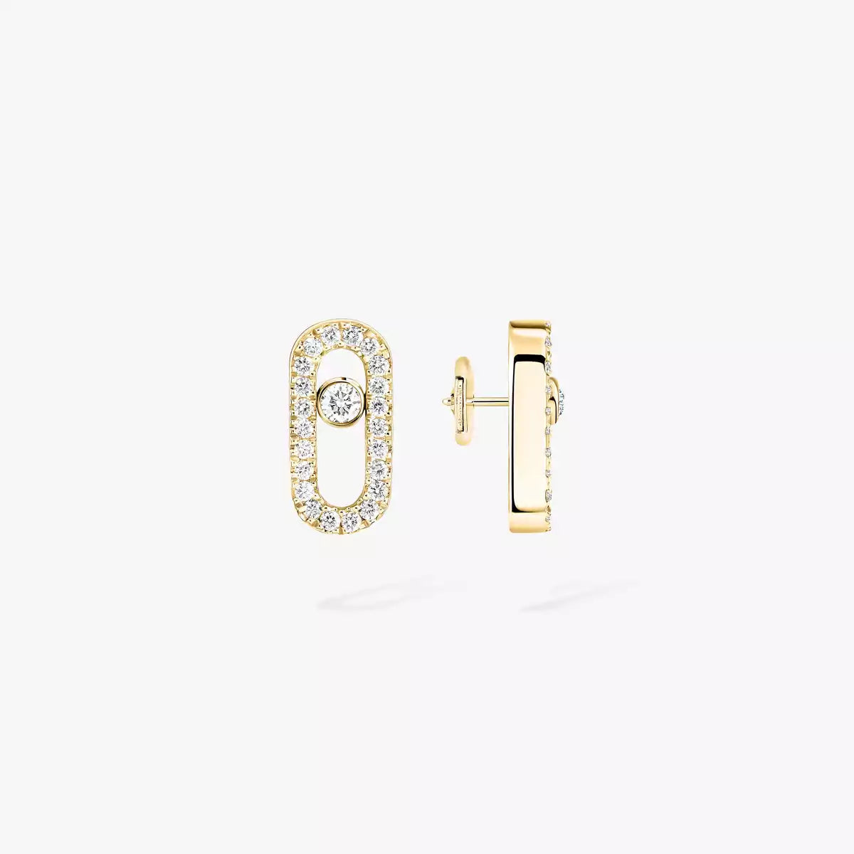 [Mystic JURI]Move Uno Diamond Earrings
