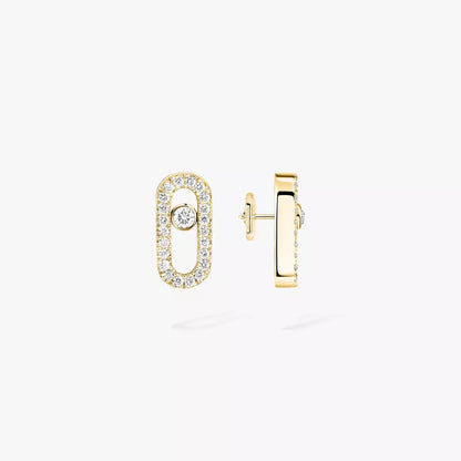 [Mystic JURI]Move Uno Diamond Earrings