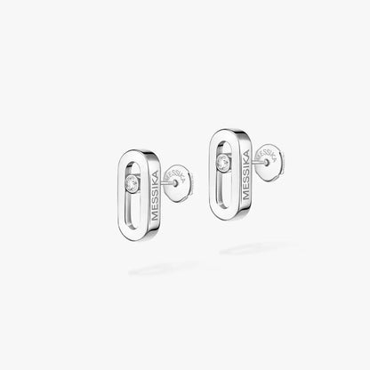 [Mystic JURI]Move Uno Diamond Stud Earrings