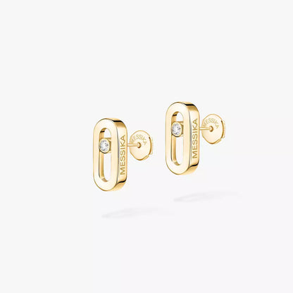 [Mystic JURI]Move Uno Diamond Stud Earrings