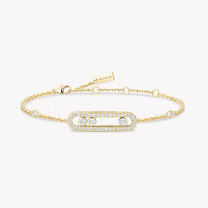 [Mystic JURI]Pavé Baby Move Diamond Bracelet