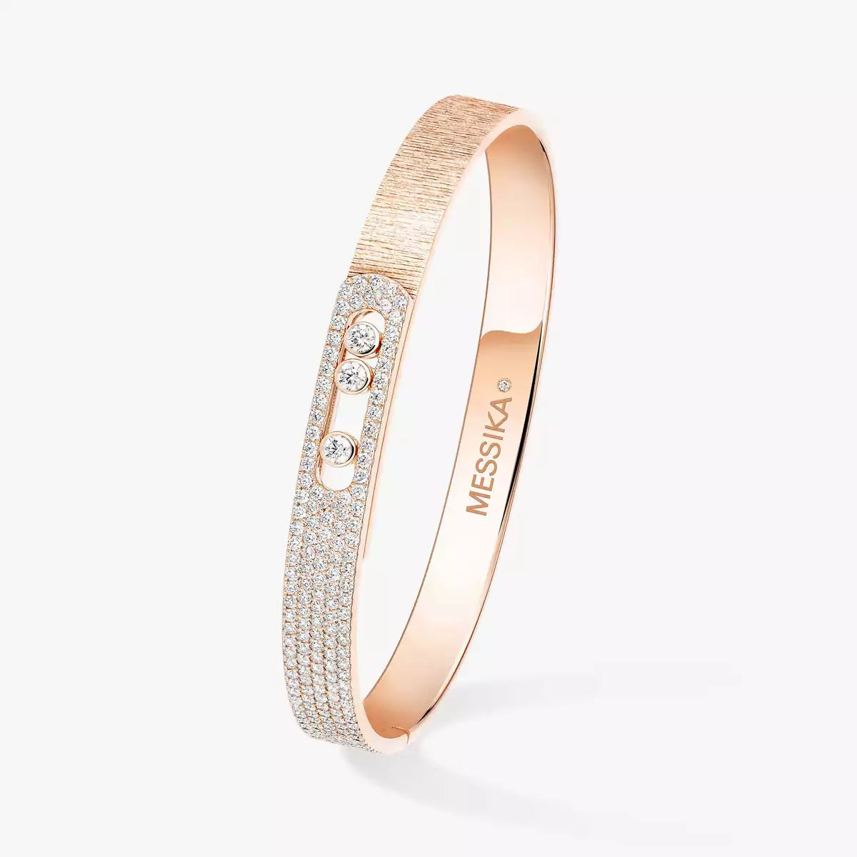 [Mystic JURI]Move Noa Ciselé half pavé bangle
