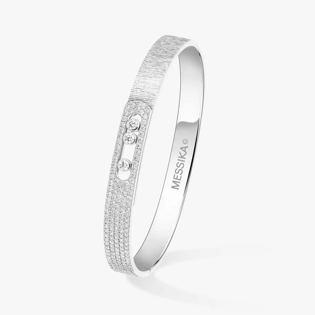 [Mystic JURI]Move Noa Ciselé half pavé bangle