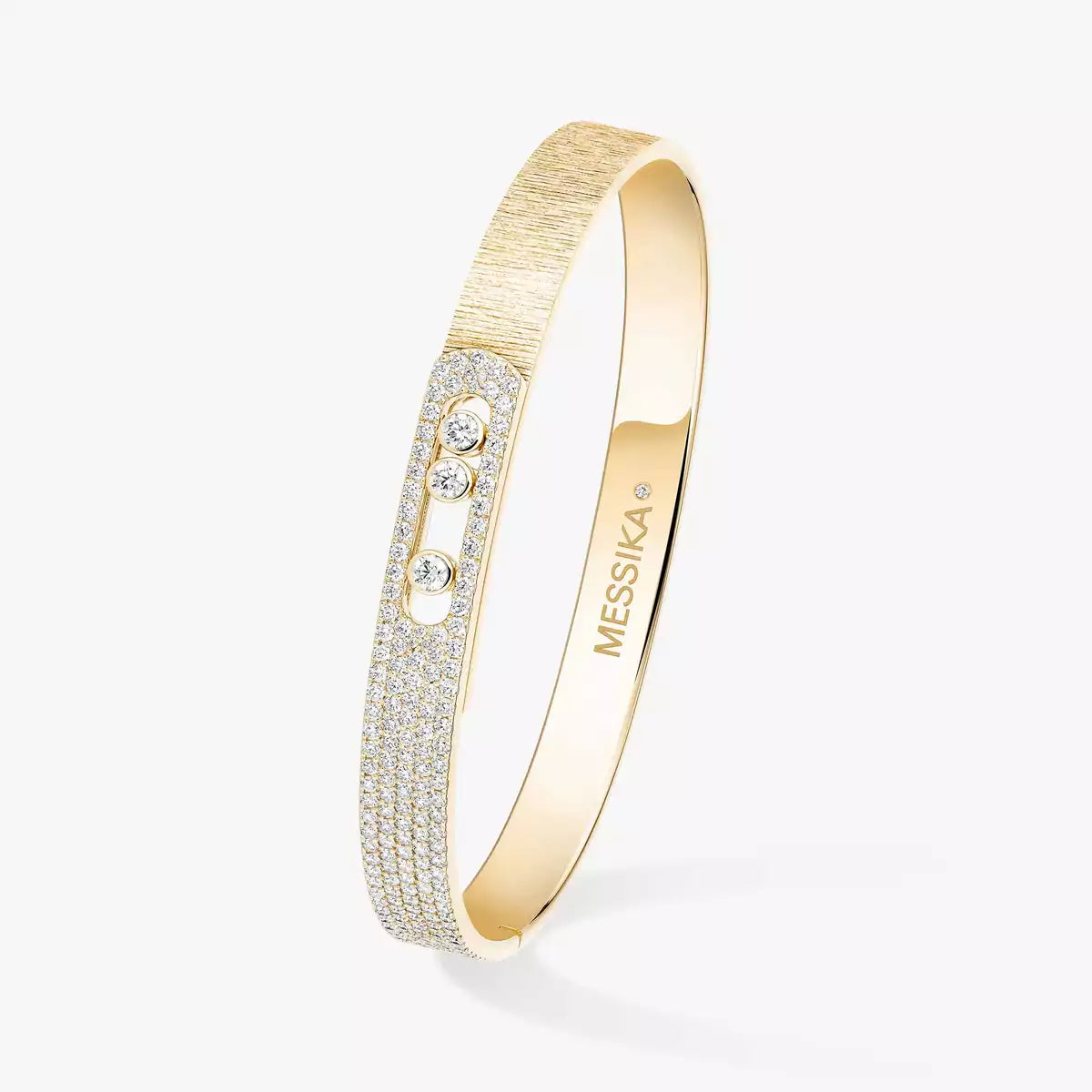 [Mystic JURI]Move Noa Ciselé half pavé bangle
