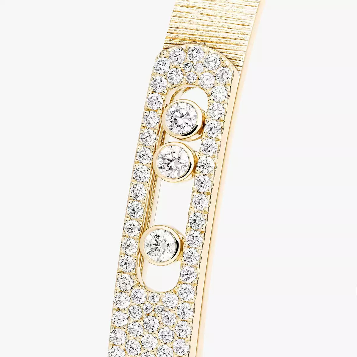 [Mystic JURI]Move Noa Ciselé half pavé bangle