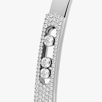 [Mystic JURI]Move Noa Rose Gold Pavé Diamond Bangle Bracelet
