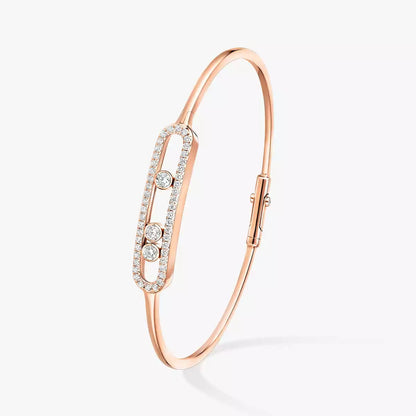 [Mystic JURI]Move Pavé Diamond Bangle Bracelet M