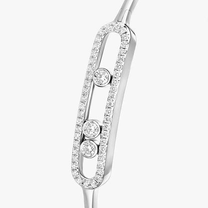[Mystic JURI]Move Pavé Diamond Bangle Bracelet M