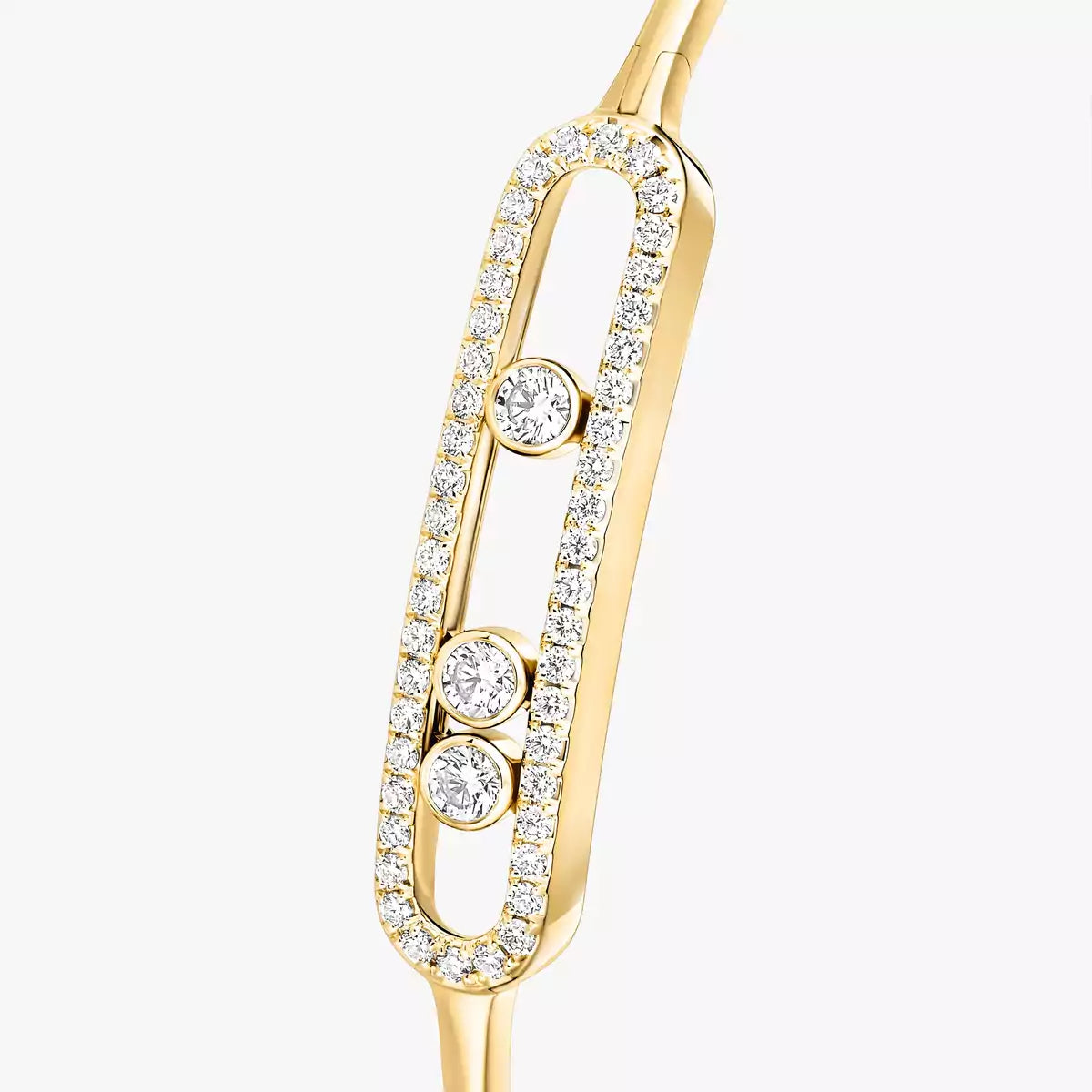 [Mystic JURI]Move Pavé Diamond Bangle Bracelet M