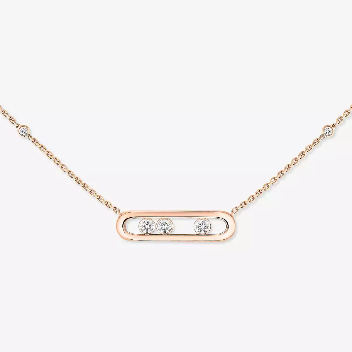 [Mystic JURI] Baby Move Gold Diamond Necklace