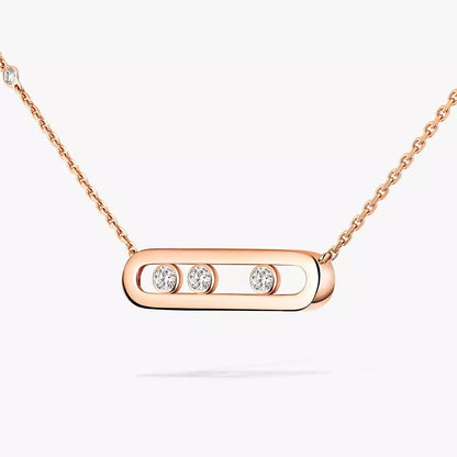 [Mystic JURI] Baby Move Gold Diamond Necklace