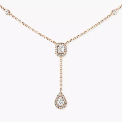 [Mystic JURI]Gold Diamond Tie Necklace