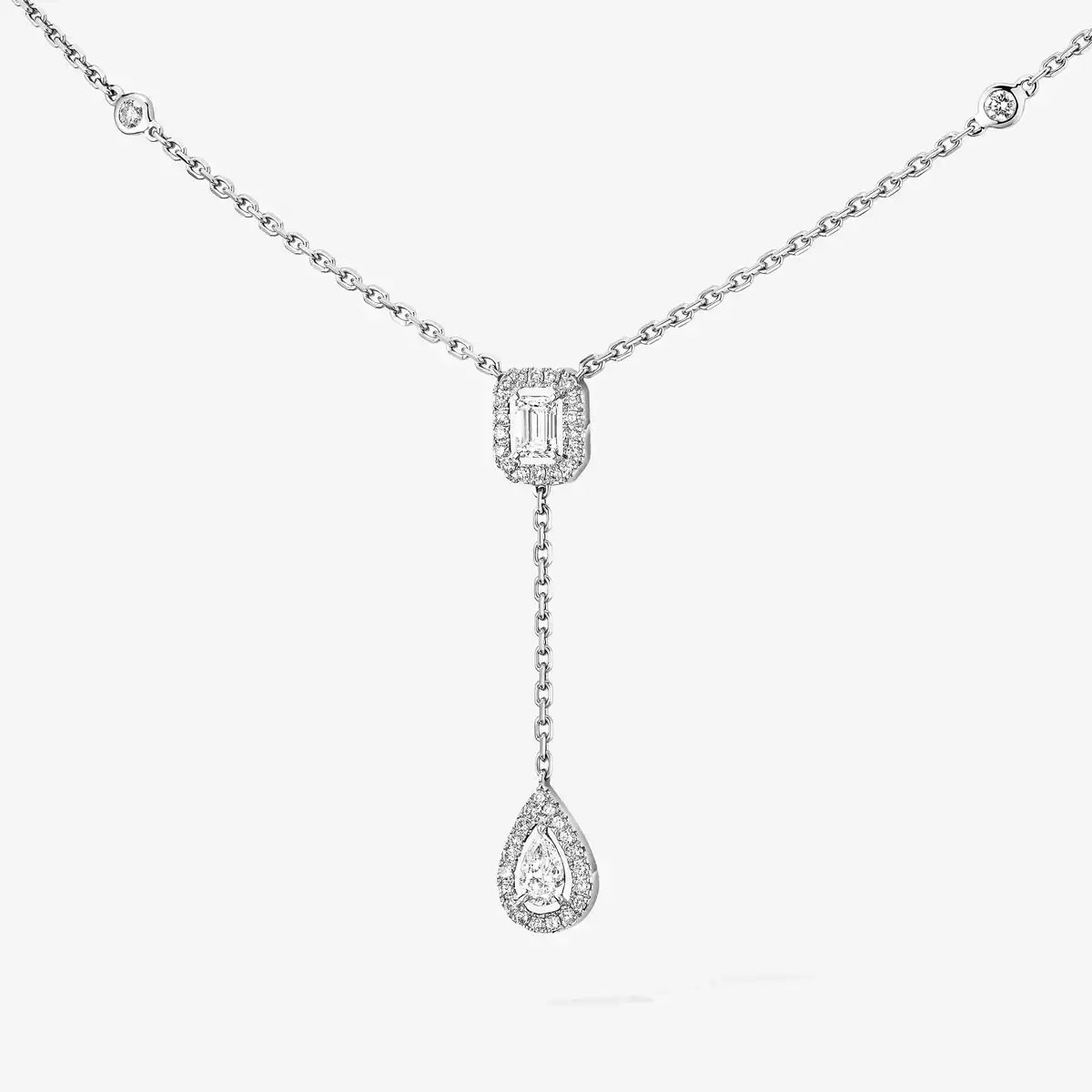 [Mystic JURI]Gold Diamond Tie Necklace