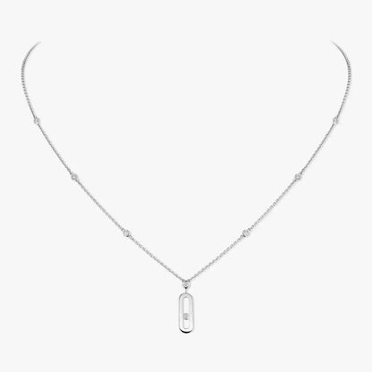[Mystic JURI] Move Uno Gold Diamond Long Necklace