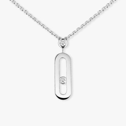 [Mystic JURI] Move Uno Gold Diamond Long Necklace