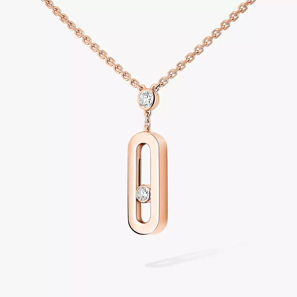 [Mystic JURI] Move Uno Gold Diamond Long Necklace