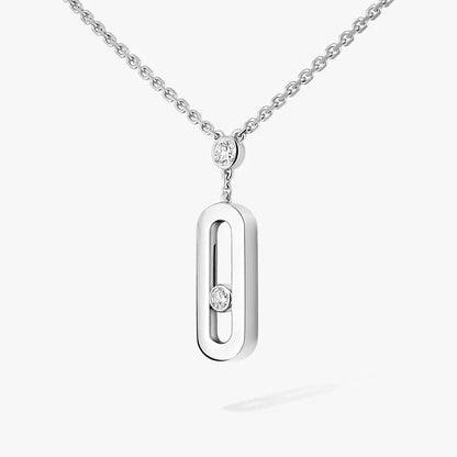 [Mystic JURI] Move Uno Gold Diamond Long Necklace