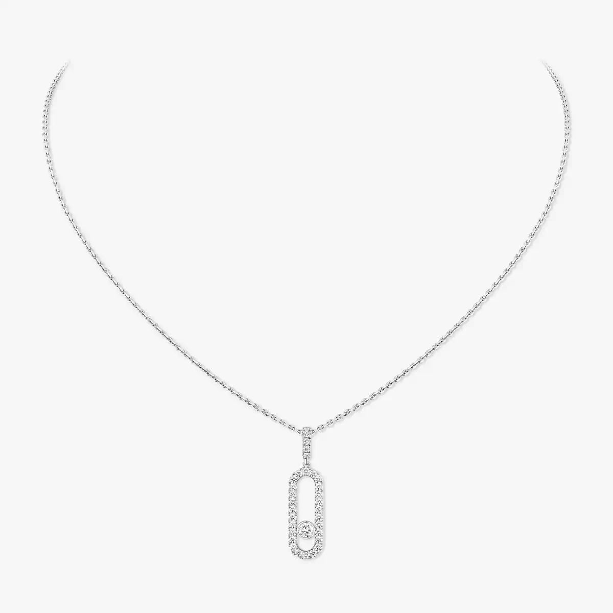 [Mystic JURI]Move Uno Diamond Necklace in Rose Gold
