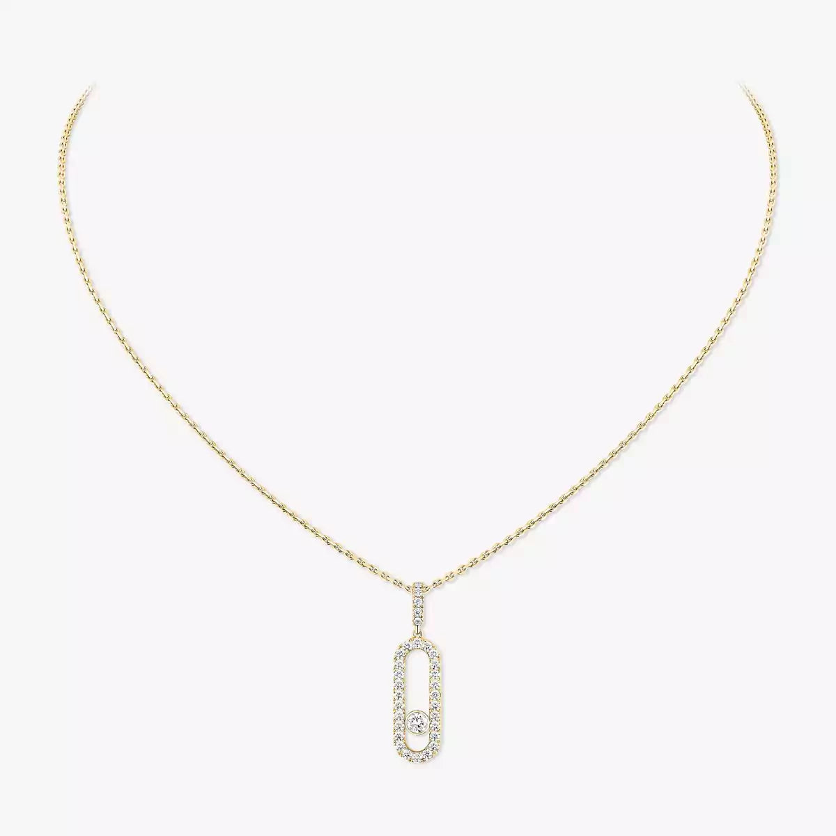 [Mystic JURI]Move Uno Diamond Necklace in Rose Gold
