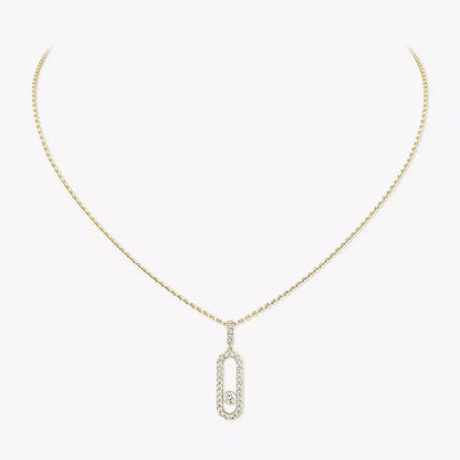 [Mystic JURI]Move Uno Diamond Necklace in Rose Gold