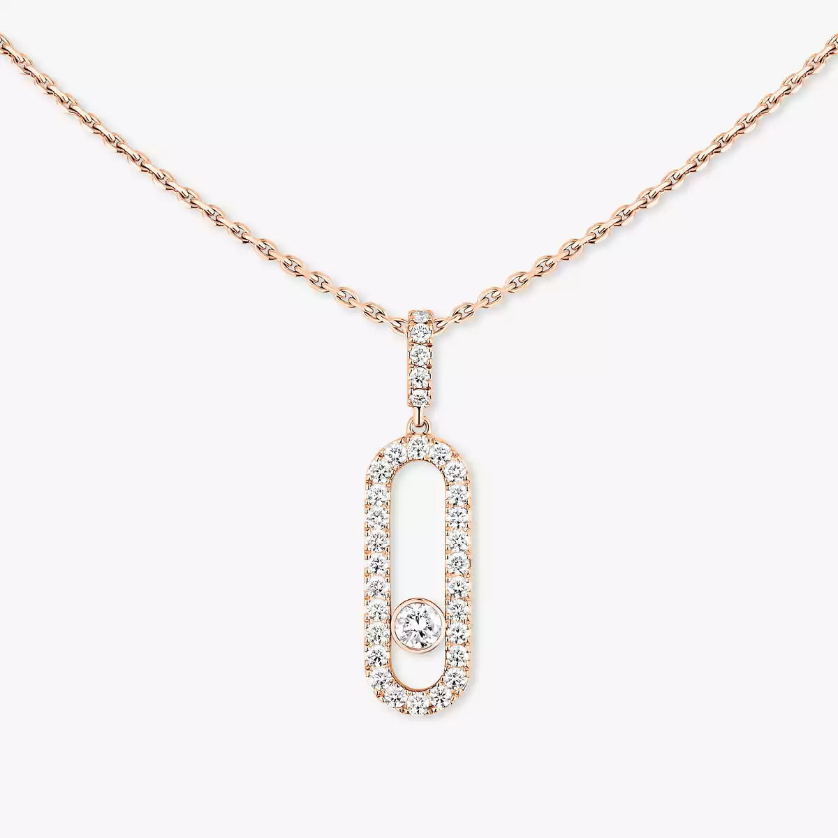 [Mystic JURI]Move Uno Diamond Necklace in Rose Gold