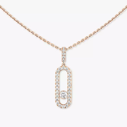[Mystic JURI]Move Uno Diamond Necklace in Rose Gold