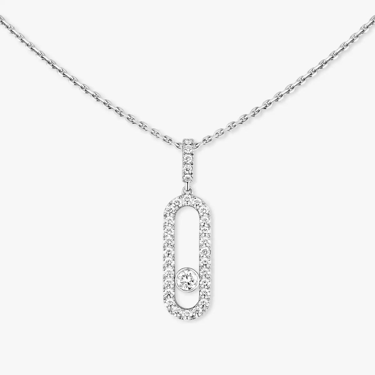 [Mystic JURI]Move Uno Diamond Necklace in Rose Gold