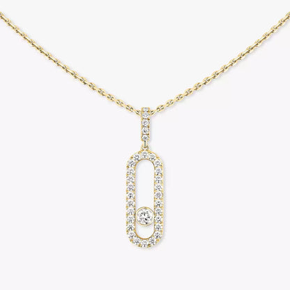 [Mystic JURI]Move Uno Diamond Necklace in Rose Gold