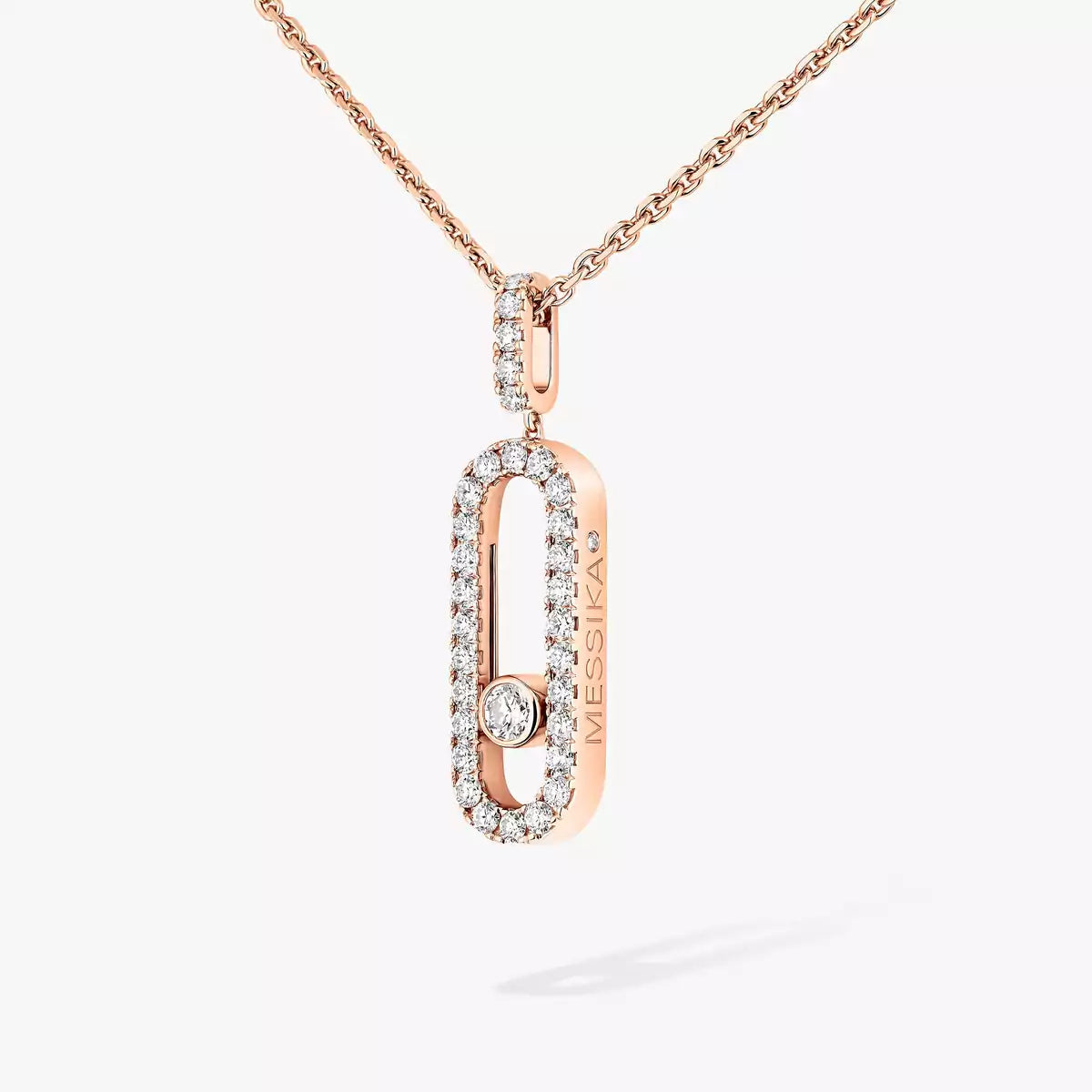 [Mystic JURI]Move Uno Diamond Necklace in Rose Gold