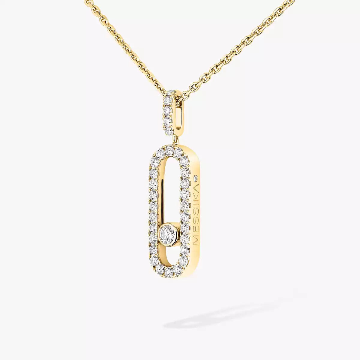 [Mystic JURI]Move Uno Diamond Necklace in Rose Gold