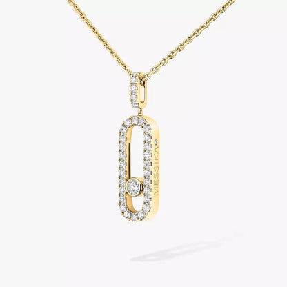 [Mystic JURI]Move Uno Diamond Necklace in Rose Gold