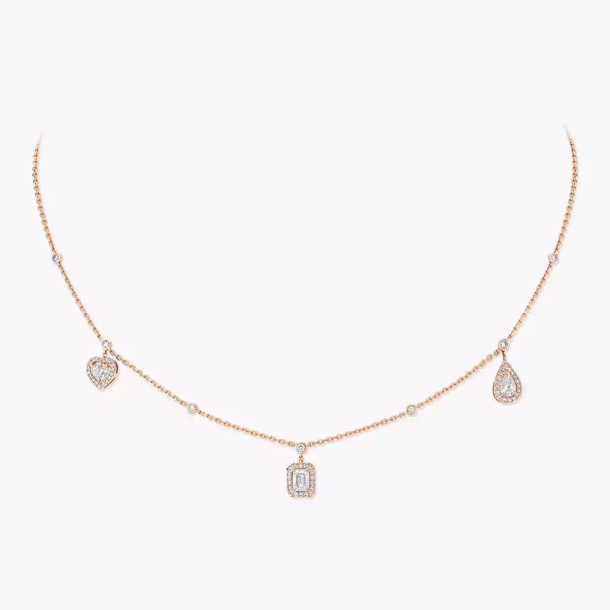 [Mystic JURI]My Twin Diamond Necklace in Silver