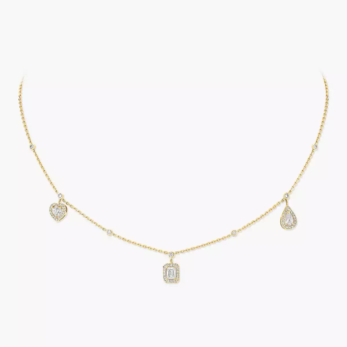 [Mystic JURI]My Twin Diamond Necklace in Silver
