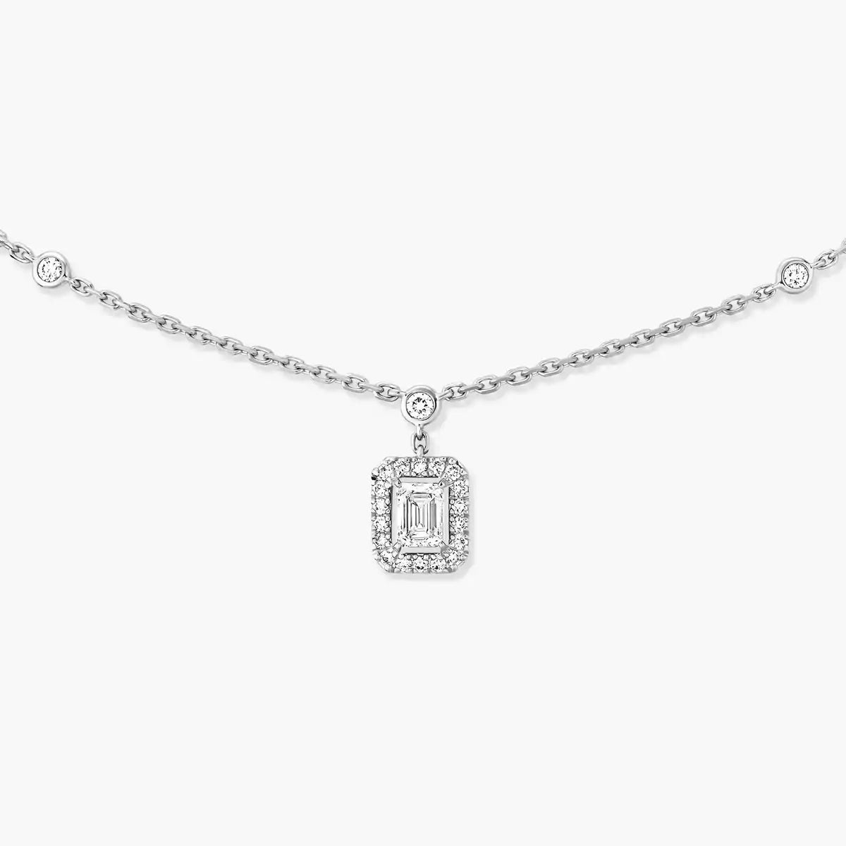 [Mystic JURI]My Twin Diamond Necklace in Silver